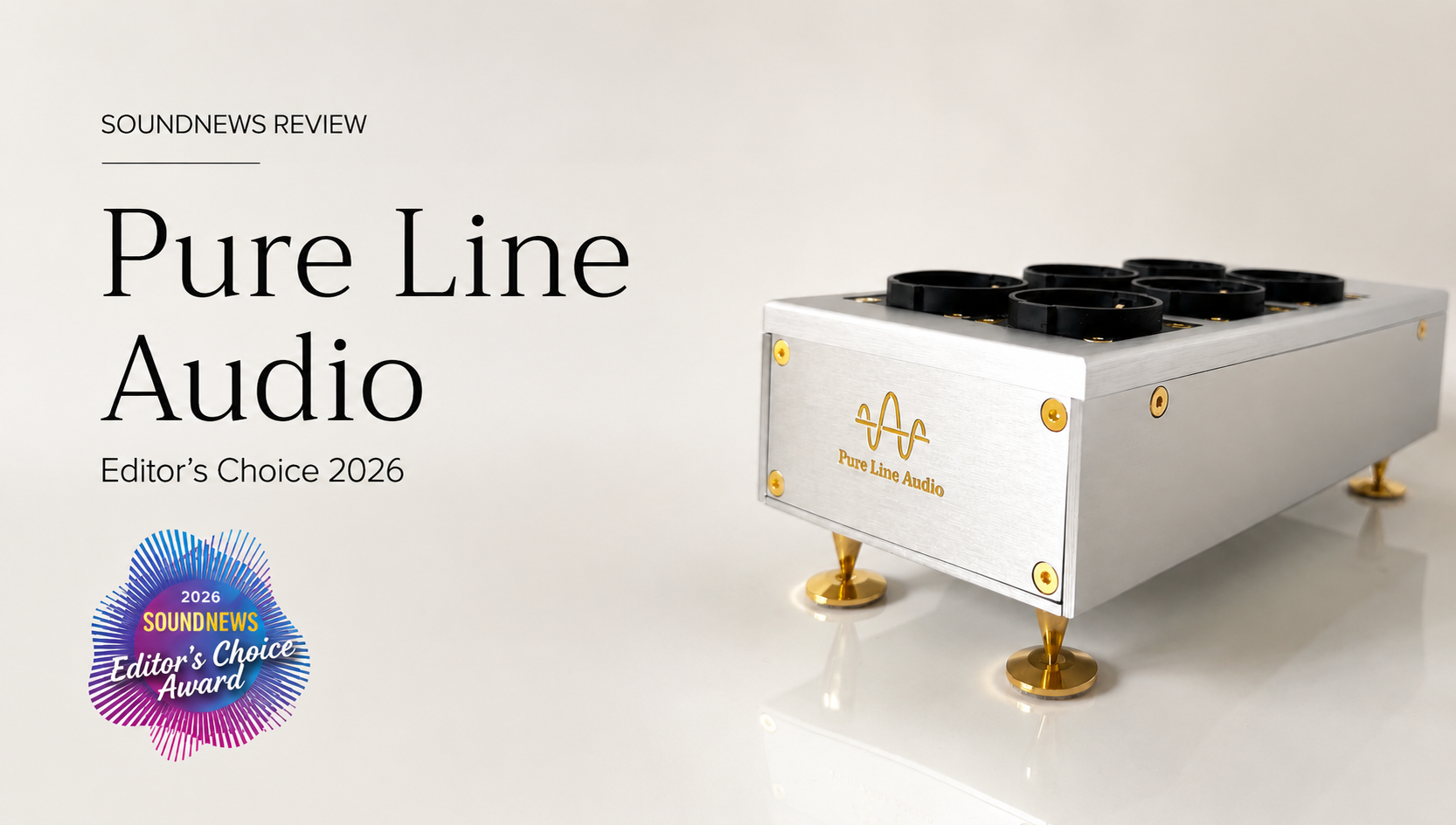 Pure Line Audio GoldCore 6 NoiseBlock Power Distributor, Soundnews Editor's Choice 2026
