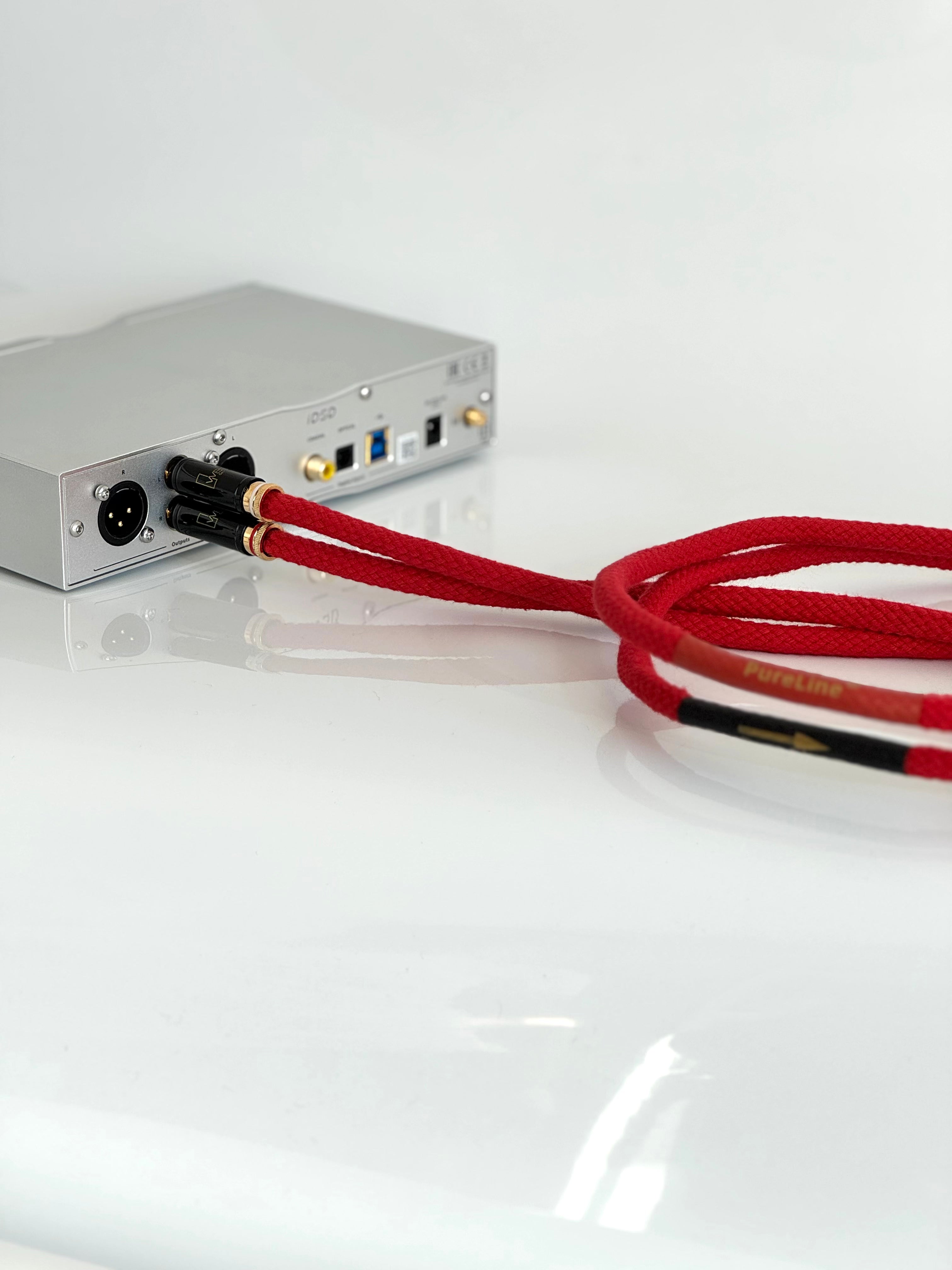 Pure Silver RCA Interconnect Cable